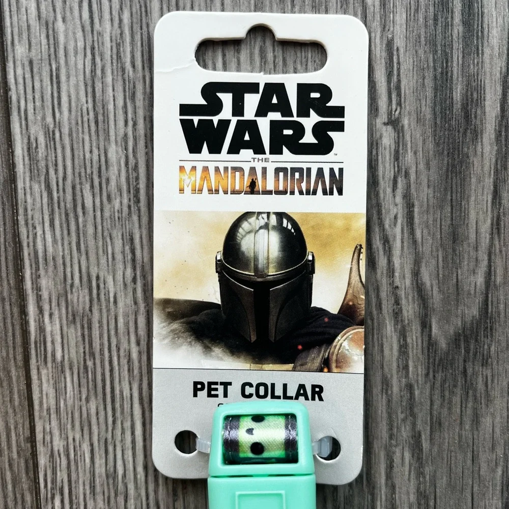 Star Wars Mandalorian Pet Collar Baby Yoda NWT Size Small 11-17” Neck Green